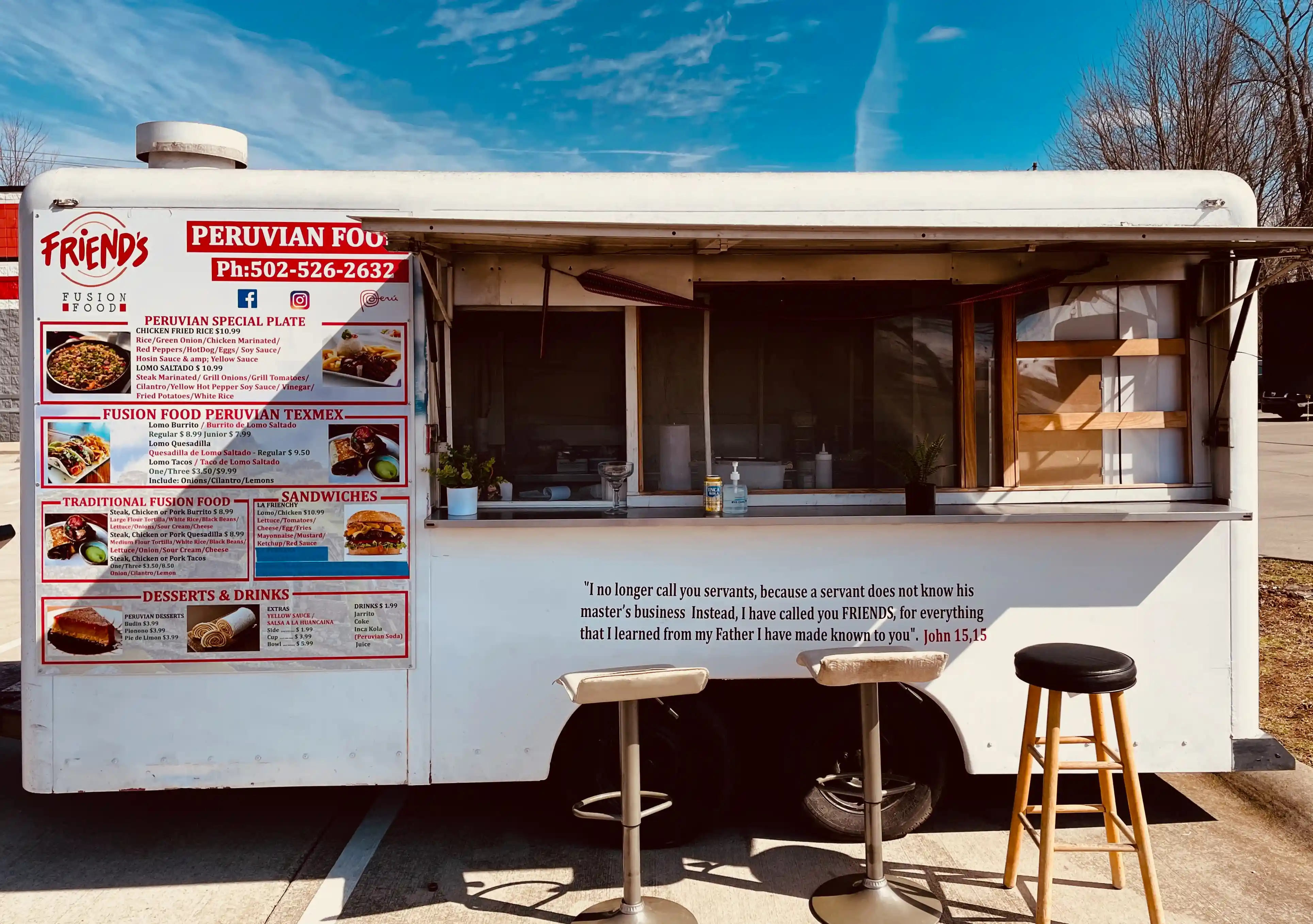 Friends fusion food truck in Louisville