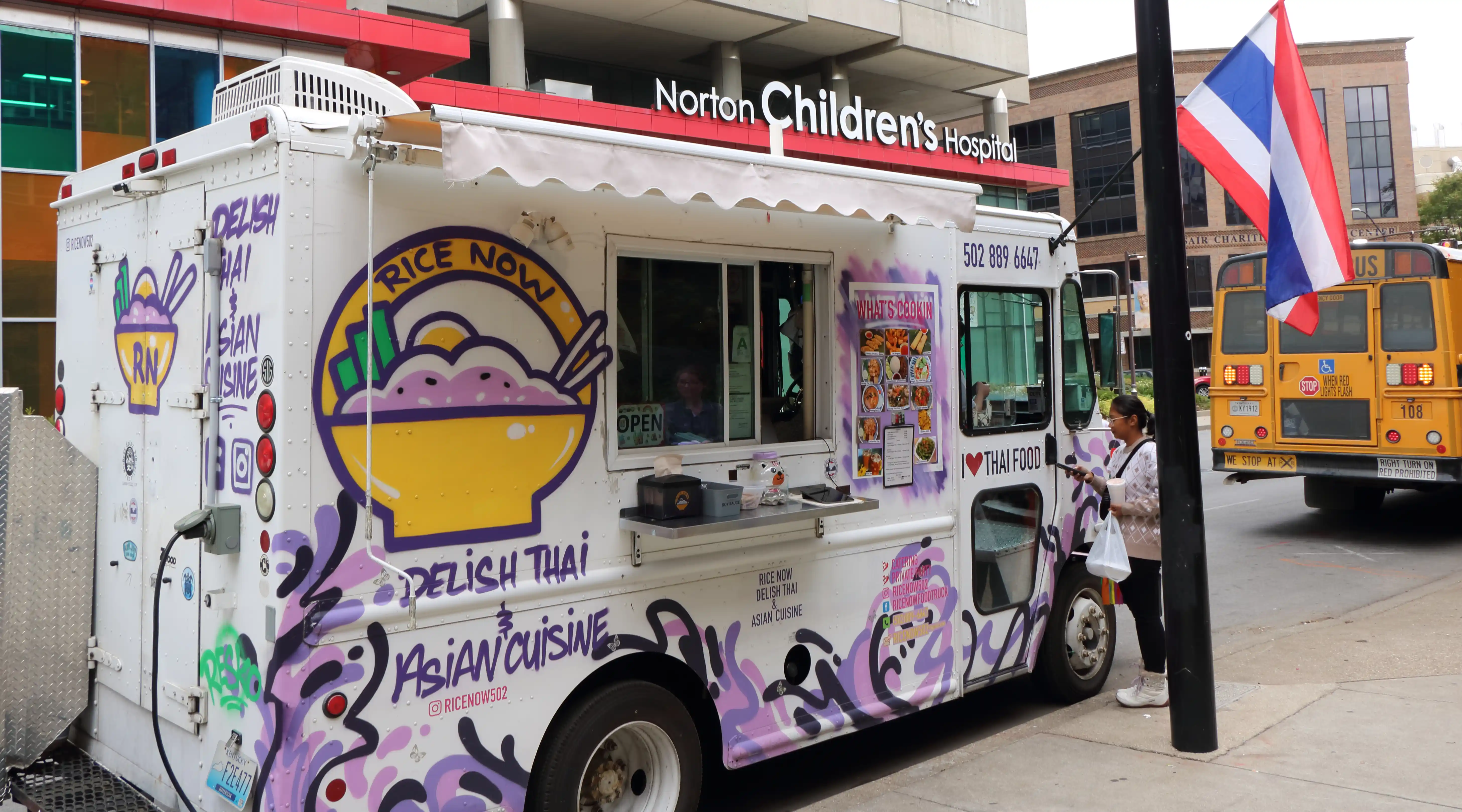  rice now food truck at nortons children hospital